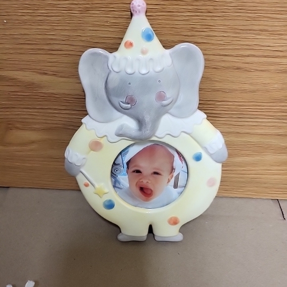 Vintage Cotton Candy Charpente Ceramic Elephant Frame - Picture 2 of 7